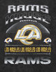 THE WILD COLLECTIVE Los Angeles Rams Chrome Mens Washed Boxy Tee image number 2