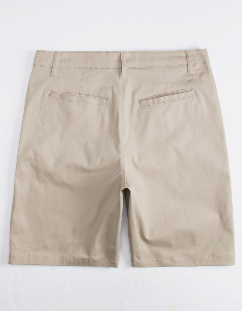 BLUE CROWN Classic Khaki Mens Chino Shorts image number 1