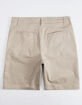 BLUE CROWN Classic Khaki Mens Chino Shorts image number 2