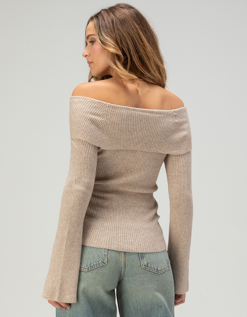 ONLY Jay Off The Shoulder Womens Long Sleeve Top image number 3