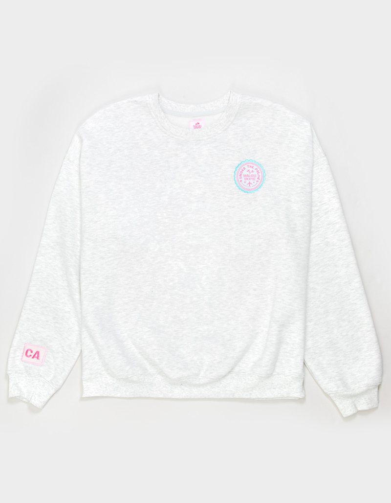 MALIBU SKYYE Stamps Womens Crewneck Sweatshirt image number 1