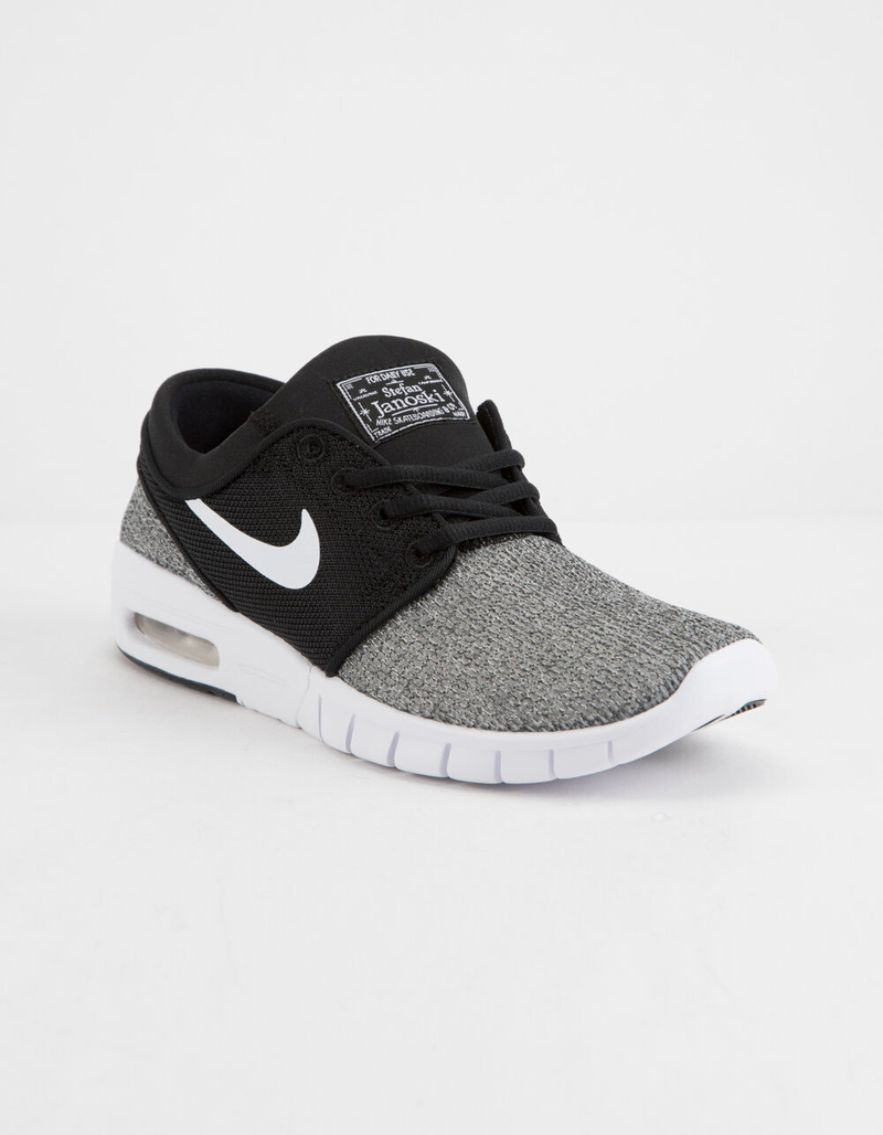NIKE SB Stefan Janoski Max Black & White Boys Shoes image number 1