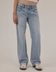 RSQ Womens Low Rise Loose Straight Jeans image number 2