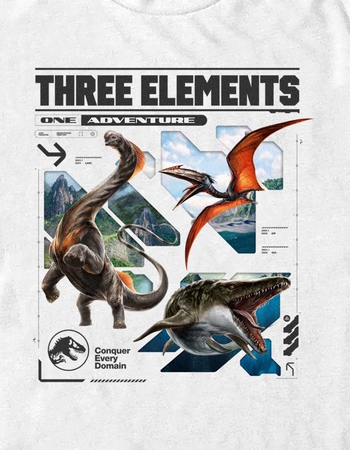 JURASSIC WORLD REBIRTH Three Elements Unisex Tee Alternative Image