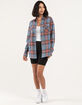 RSQ Womens Oversized Plaid Flannel image number 4