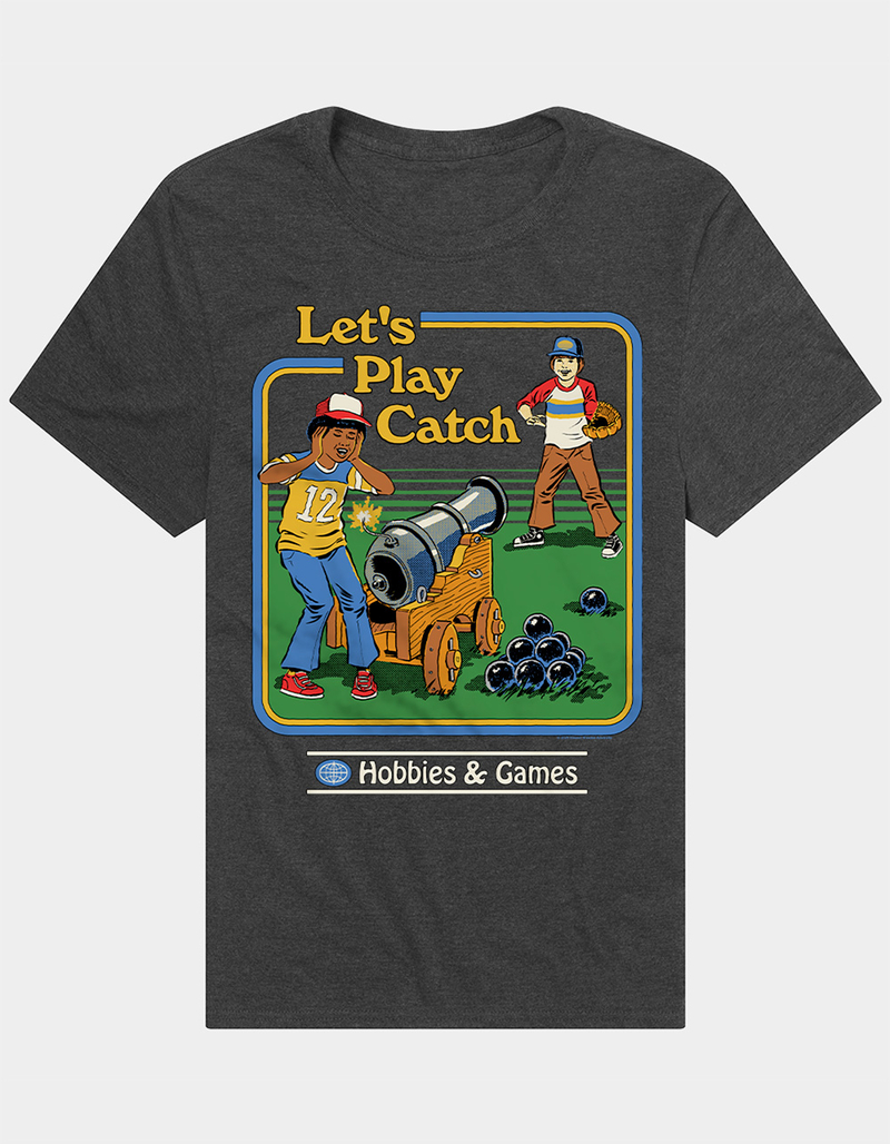 STEVEN RHODES Let's Play Catch Mens Tee image number 0