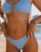 DAMSEL Texture High Leg Bikini Bottoms image number 7