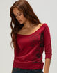 METAL MULISHA Jessi Womens Off The Shoulder Top image number 2