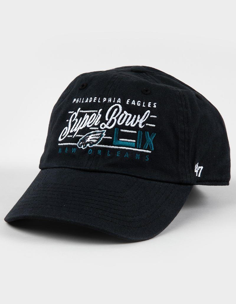 47 BRAND Super Bowl LIX Philadelphia Eagles '47 Clean Up Strapback Hat image number 0