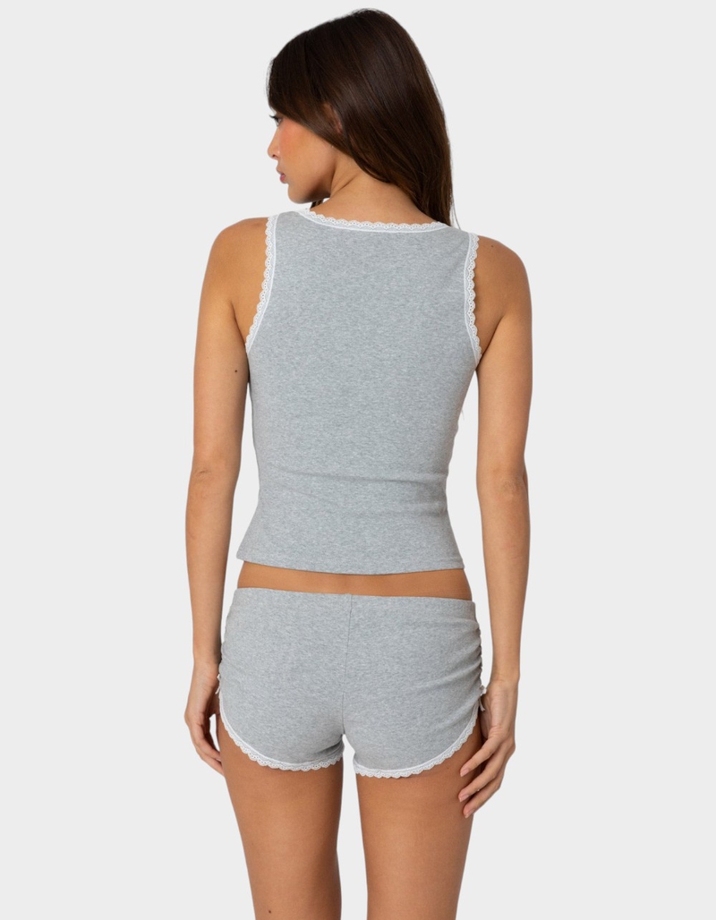 EDIKTED Kadence Lace Trim Tank Top image number 4