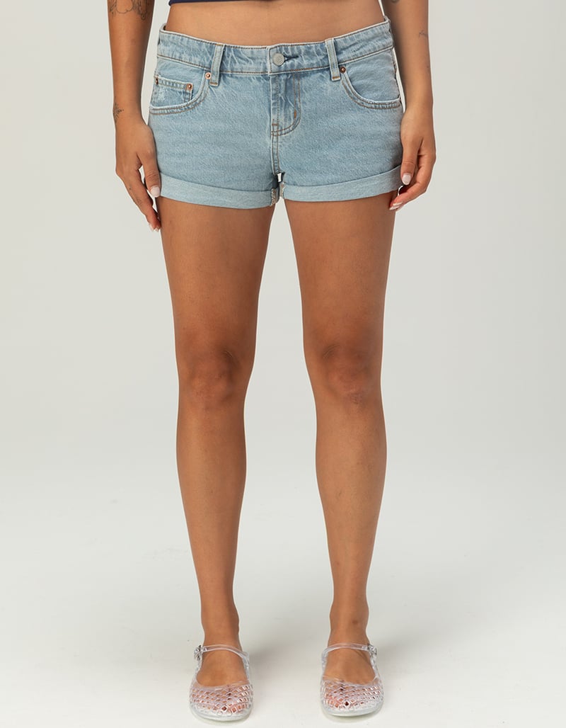 RSQ Womens Low Rise Cuffed Micro Shorts image number 2