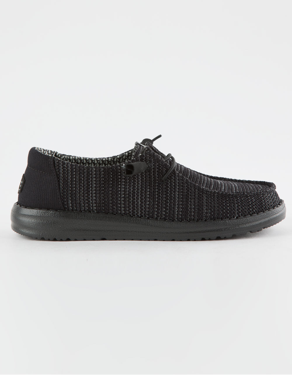 HEY DUDE Wendy Stretch Mesh Womens Slip On Shoes - BLACK