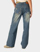 EDIKTED Doll House Low Rise Washed Womens Jeans image number 5