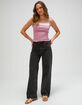 FULL TILT Lace Trim Womens Cami image number 2
