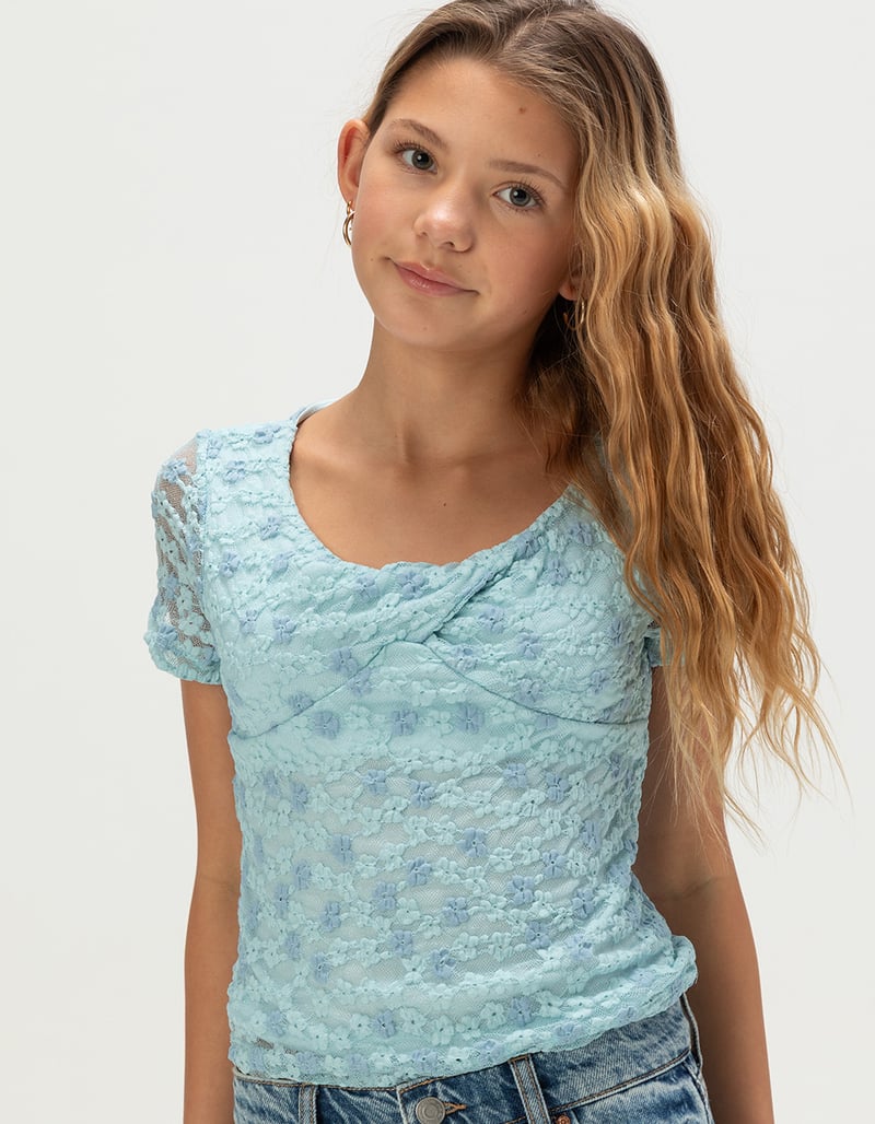 RSQ Girls Twist Lace Top image number 0