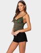 EDIKTED Kathryn Gathered Lacey Tank Top image number 3