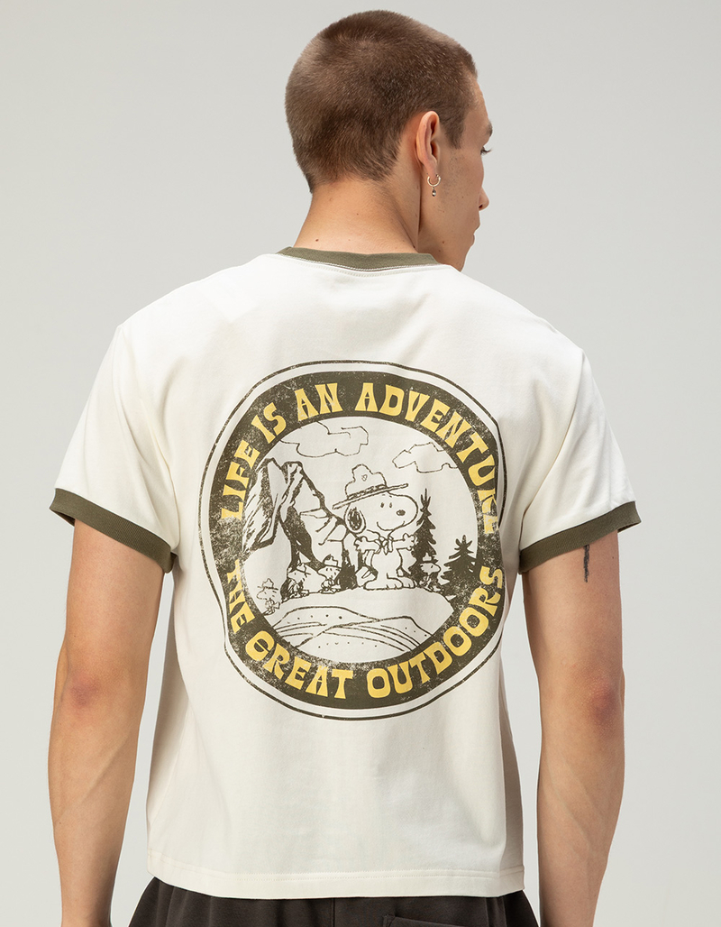RSQ x Peanuts Outdoor Mens Shrunken Tee image number 0