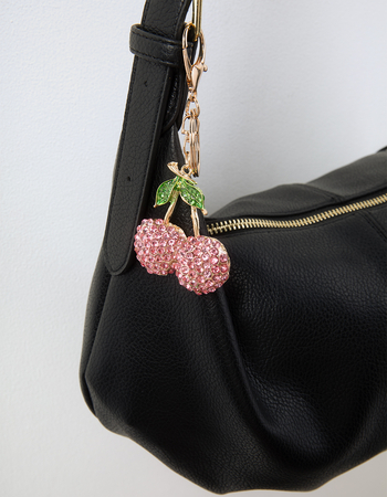 FULL TILT Rhinestone Cherry Bag Charm Alternative Image
