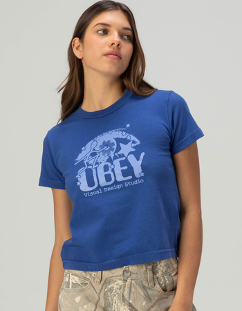 OBEY Starry Eyed Womens Relaxed Tee Primary Image