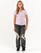 RSQ Girls 90s Acid Wash Jeans image number 1