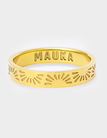 MAUKA Gold Sun Ring Primary Image