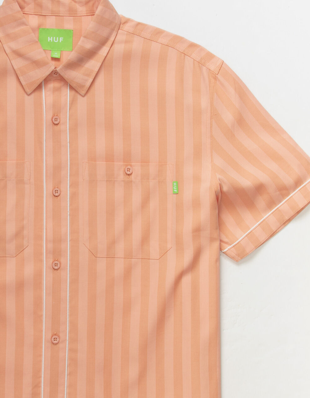 HUF Soho Mens Button Up Shirt - ROSE 