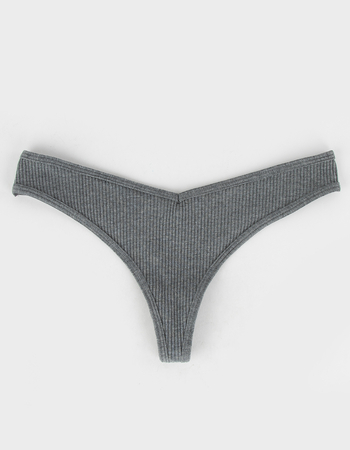 SKY & SPARROW Rib V Thong Primary Image