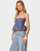 EDIKTED Serina Strapless Bubble Top image number 3