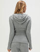 FULL TILT Cable Knit Womens Zip-Up Hoodie image number 5