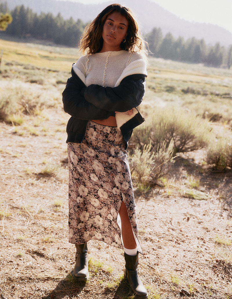 FULL TILT Low Rise Womens Maxi Skirt image number 0