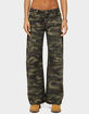 EDIKTED Soya Camo Low Rise Baggy Jeans image number 1