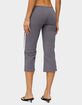 EDIKTED Milene Contrast French Terry Capri Pants image number 3