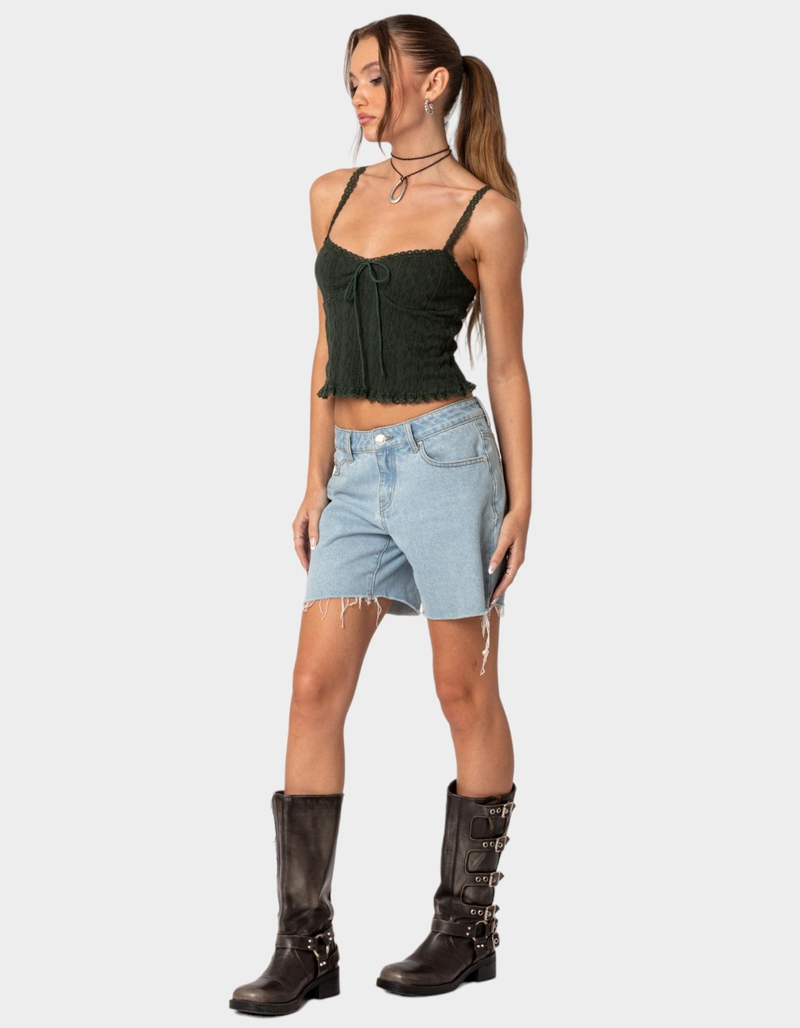 EDIKTED Lacey Knit Tank Top image number 2