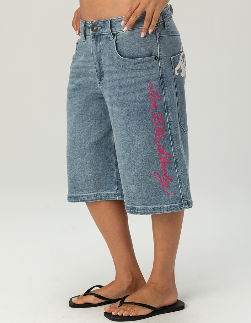 ED HARDY Flower Diamond Womens Jorts image number 2