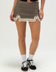 WEST OF MELROSE Womens Plaid Micro Skirt image number 2