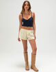 TILLYS Butter Soft Double Layer Womens Twist Cami image number 2