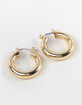 FULL TILT 14K Gold Dipped Catch Hoop Earrings image number 1