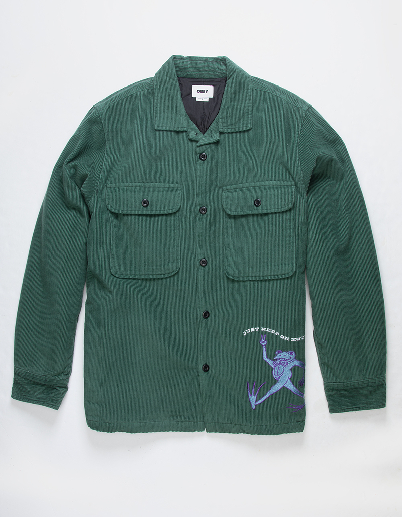 OBEY York Mens Corduroy Shirt Jacket image number 0