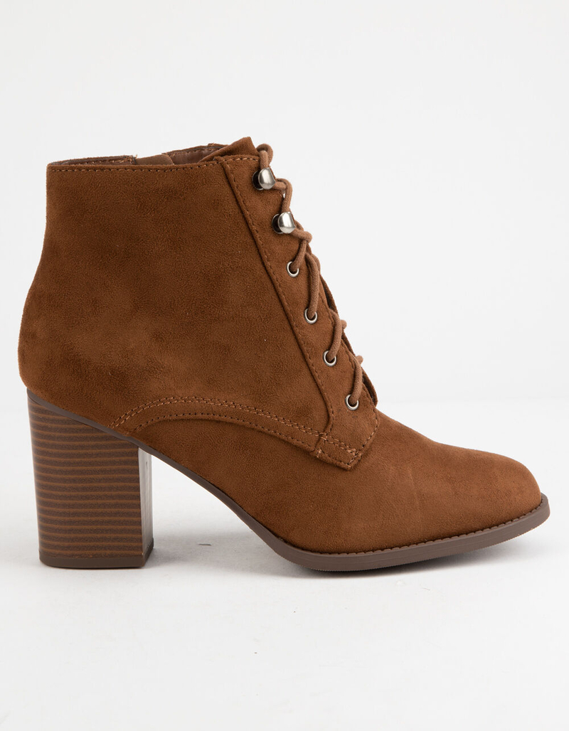SODA Lurk Chestnut Womens Heeled Booties image number 1