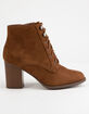 SODA Lurk Chestnut Womens Heeled Booties image number 2