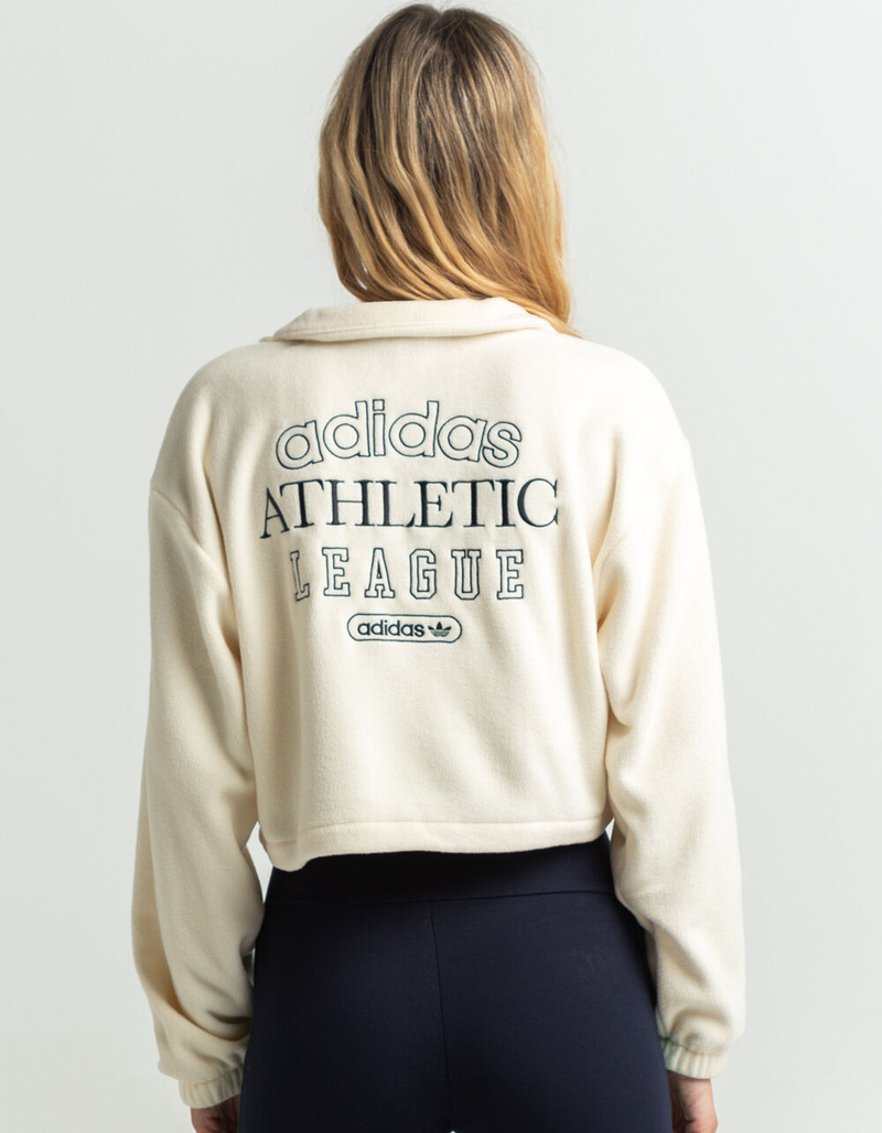 ADIDAS 1/4 Zip Cropped Womens Sweatshirt image number 0