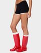 EDIKTED Sansa Lacey Knit Micro Shorts image number 2