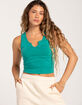 BOZZOLO Split Neck Womens Tank Top image number 1