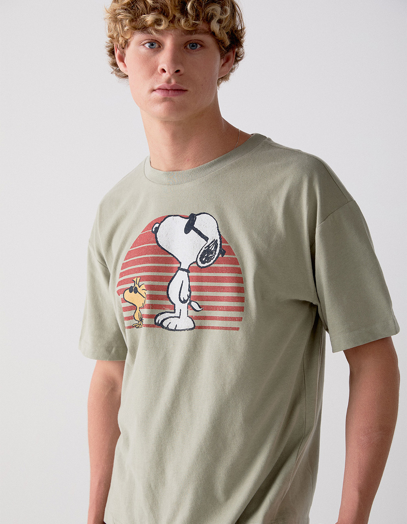RSQ x Peanuts Sunset Mens Oversized Tee image number 3