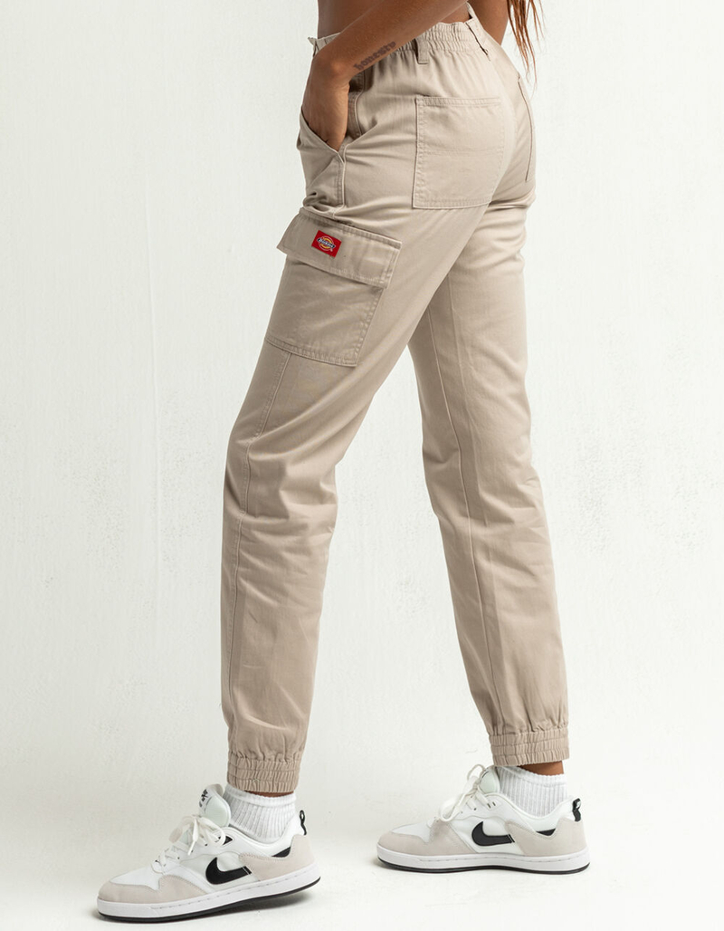 DICKIES Utility Womens Khaki Cargo Jogger Pants image number 2