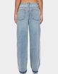 EDIKTED Cailin Contrast Panel Low Rise Baggy Jeans image number 3