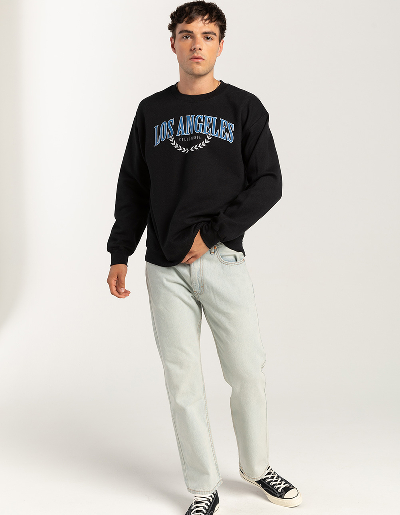 LOS ANGELES Olive Branch Unisex Crewneck Sweatshirt image number 3