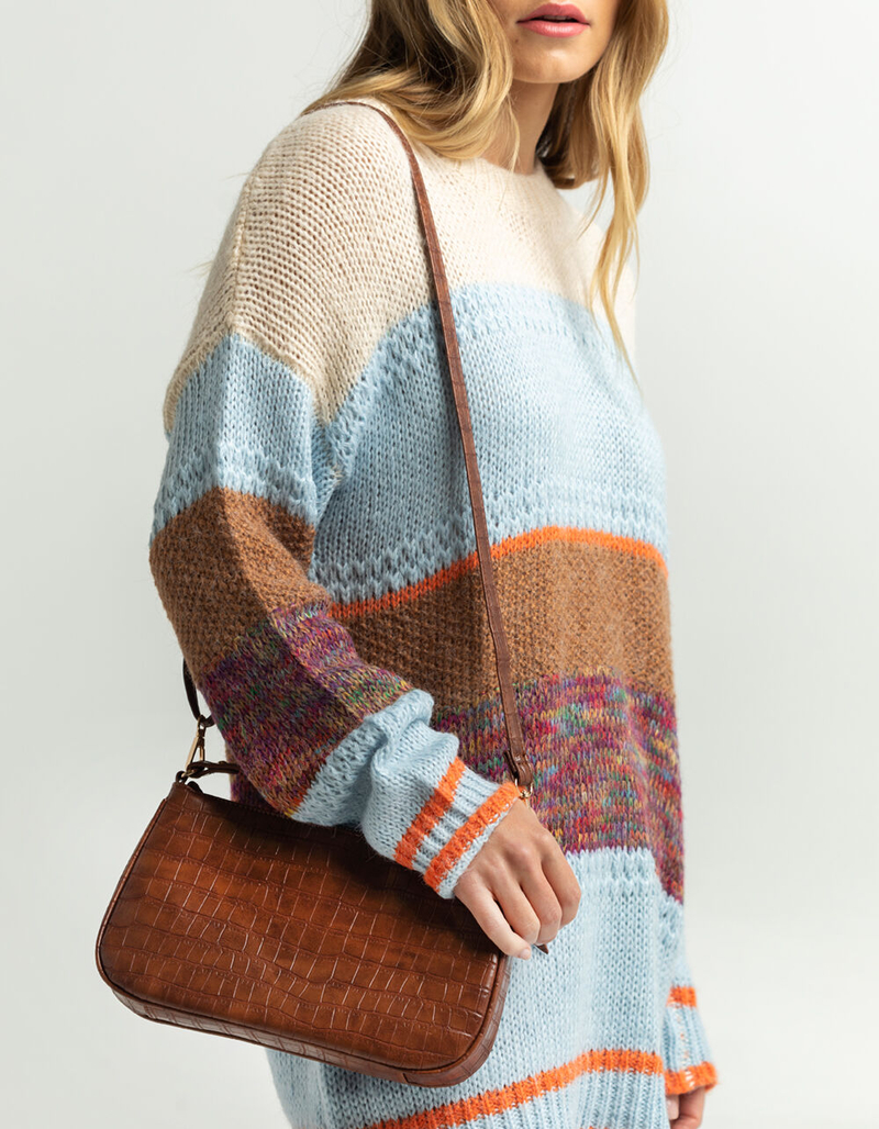 VIOLET RAY Croc Shoulder Bag image number 1