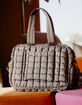 KATYDID Quilted Duffel Weekender Bag with Pass-Thru Slip image number 7