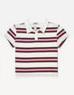 RSQ Rugby Stripe Girls Polo Shirt image number 1